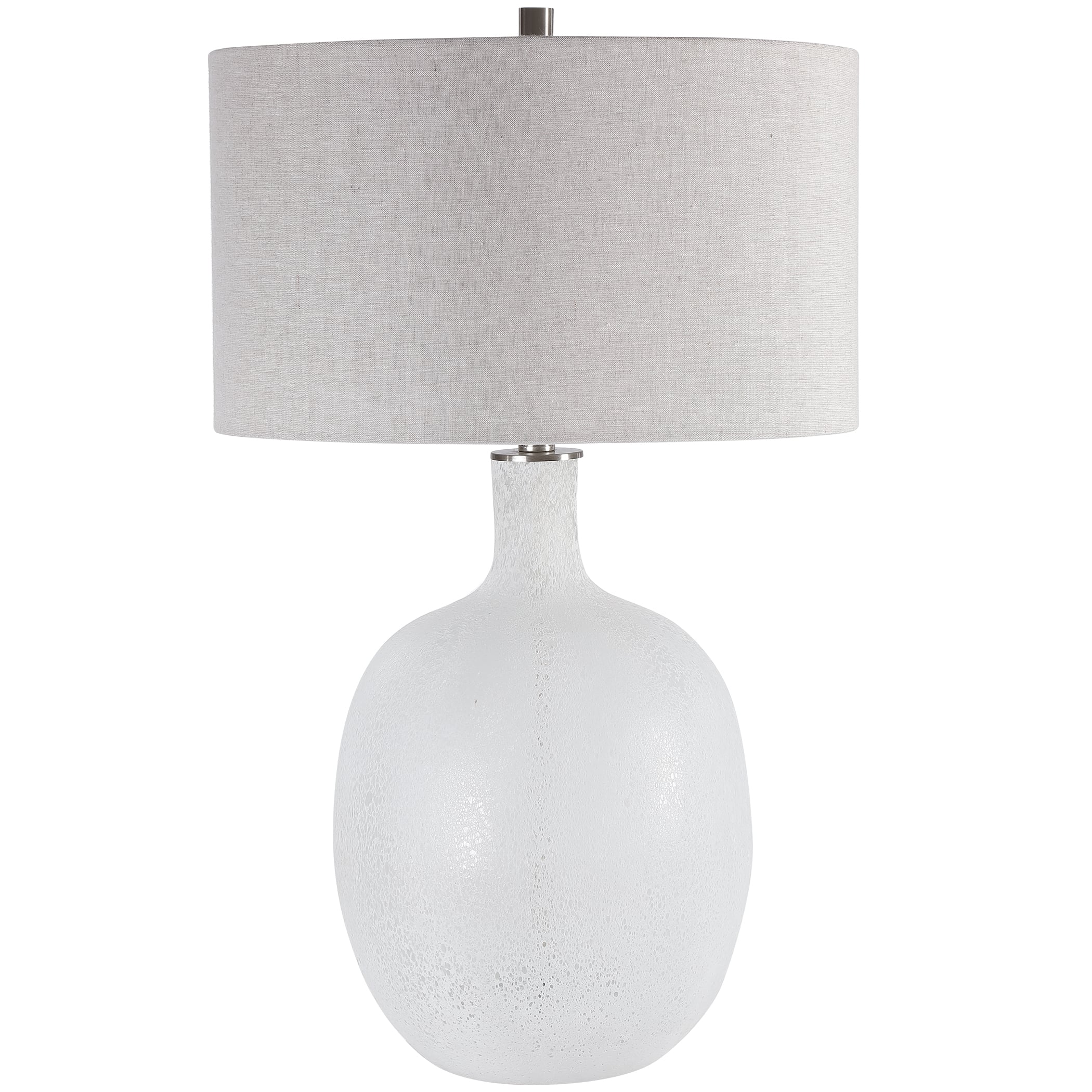 Uttermost Table Lamps Whiteout Mottled Glass Table Lamp