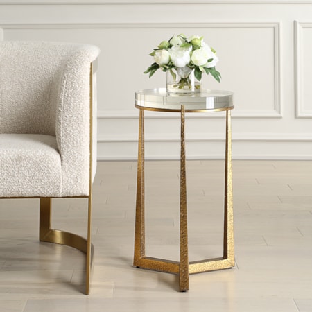 Midas Antique Gold Accent Table