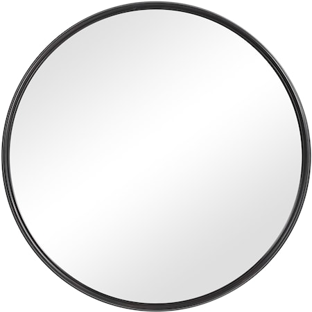 Belham Round Iron Mirror