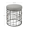 Uttermost Carnival Round Accent Stool with Upholstered Seat