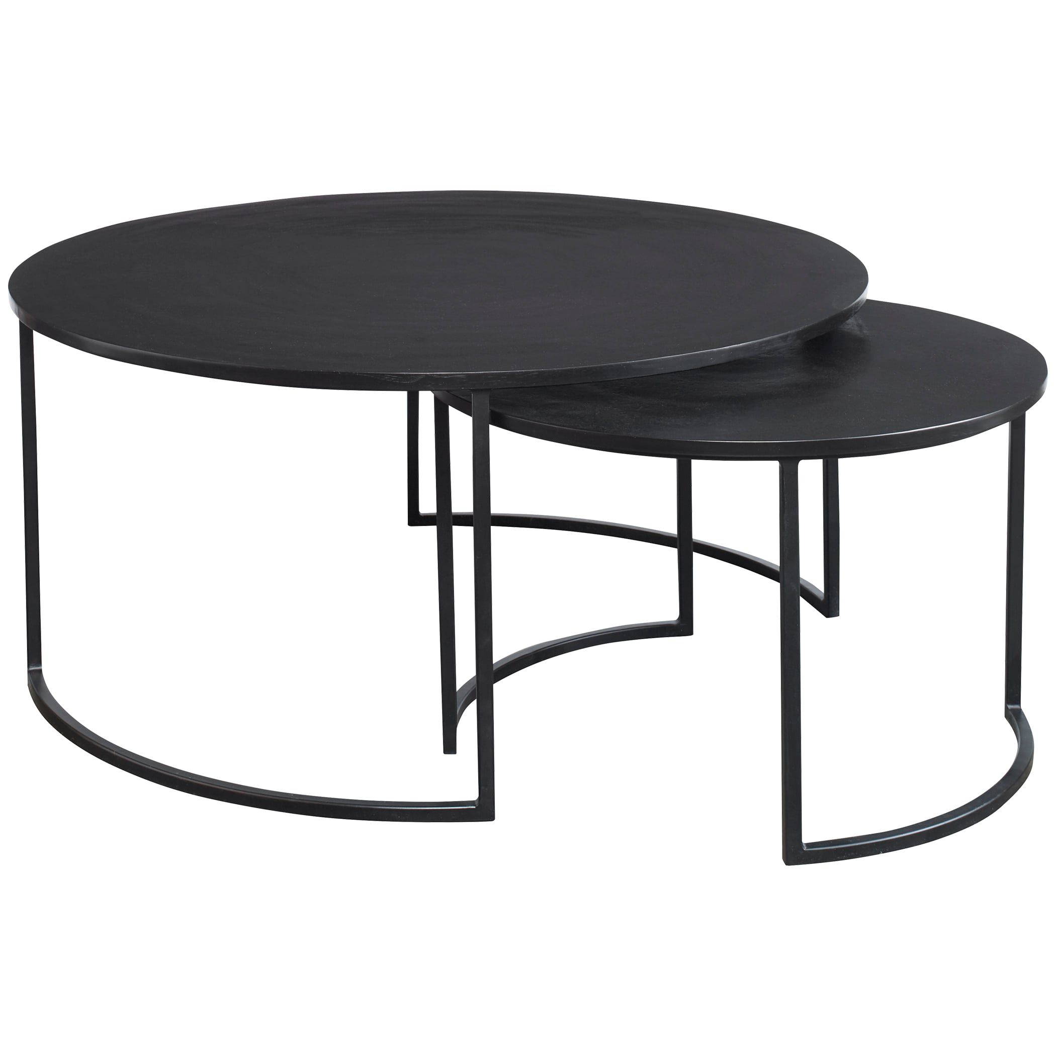 black nesting end tables