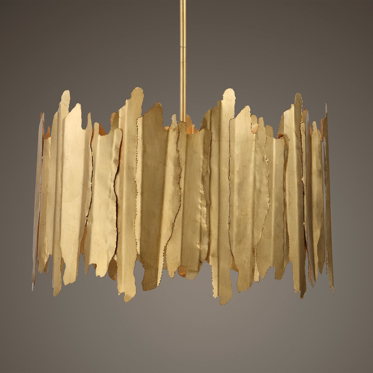 Uttermost Golden Golden Gate 8 Light Industrial Pendant