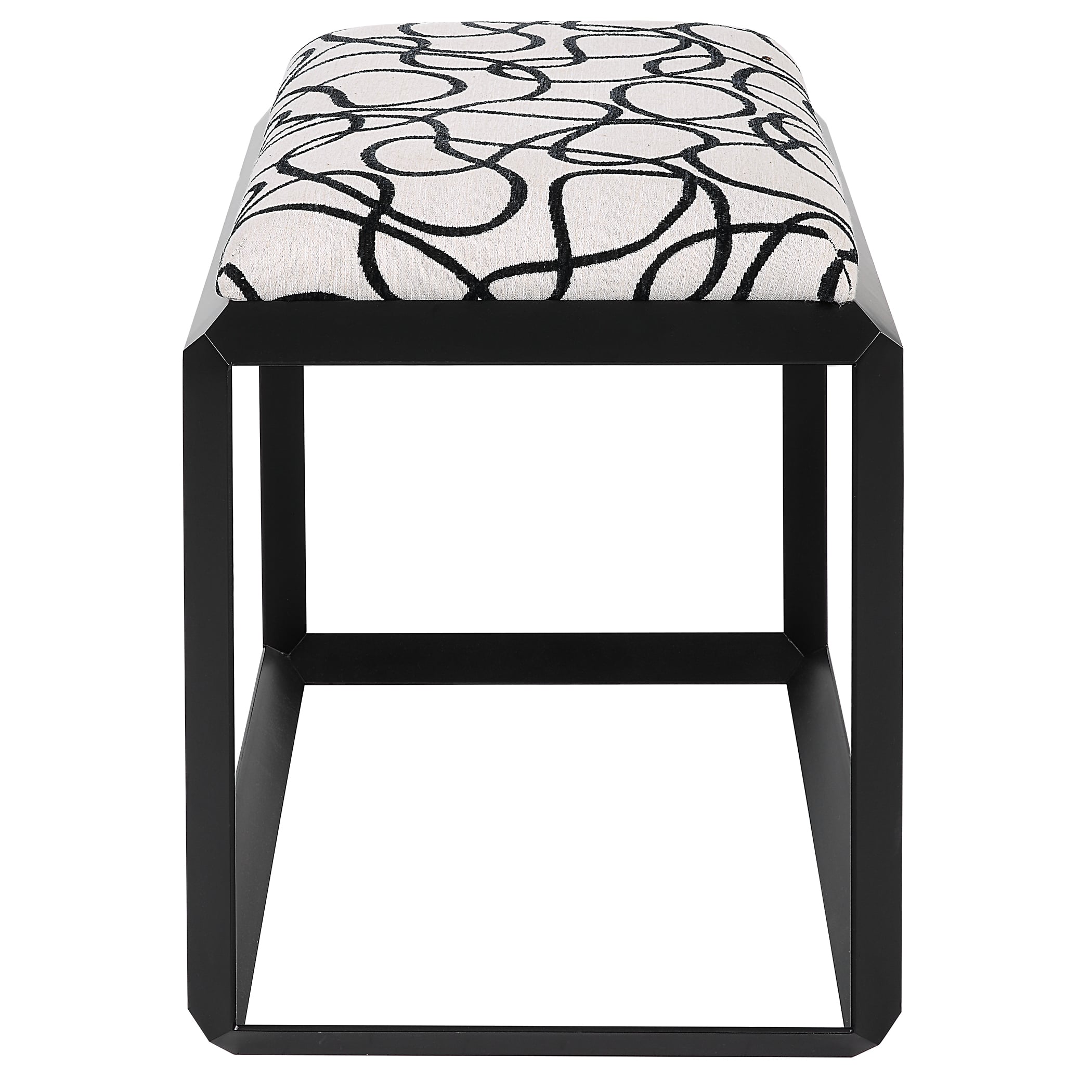 Curls Gray Small Bench