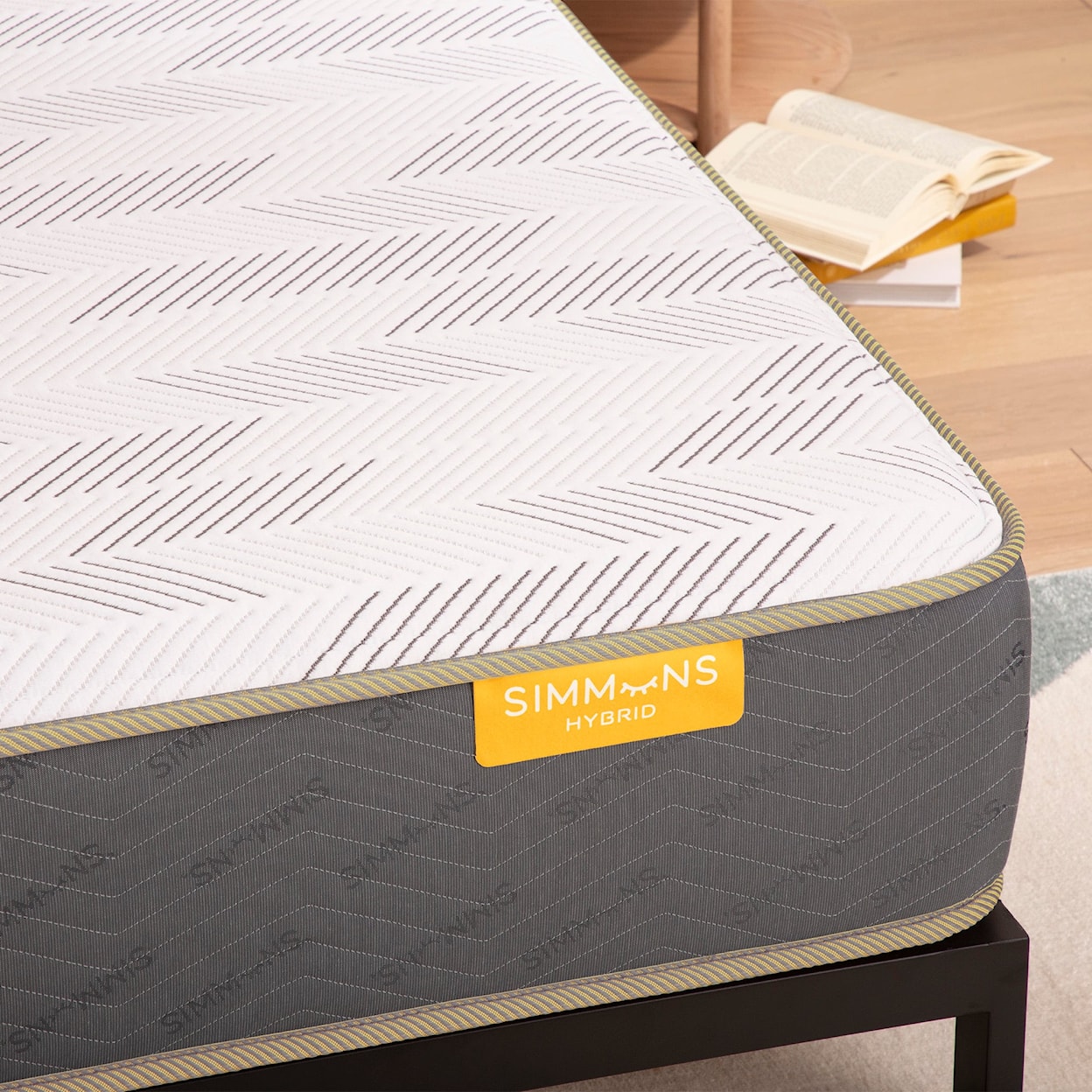 Simmons PeacefulSleep Hybrid White Plush Hybrid Plush Mattress Full