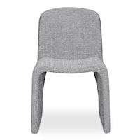 Contemporary Grey Upholstered Dining Chair