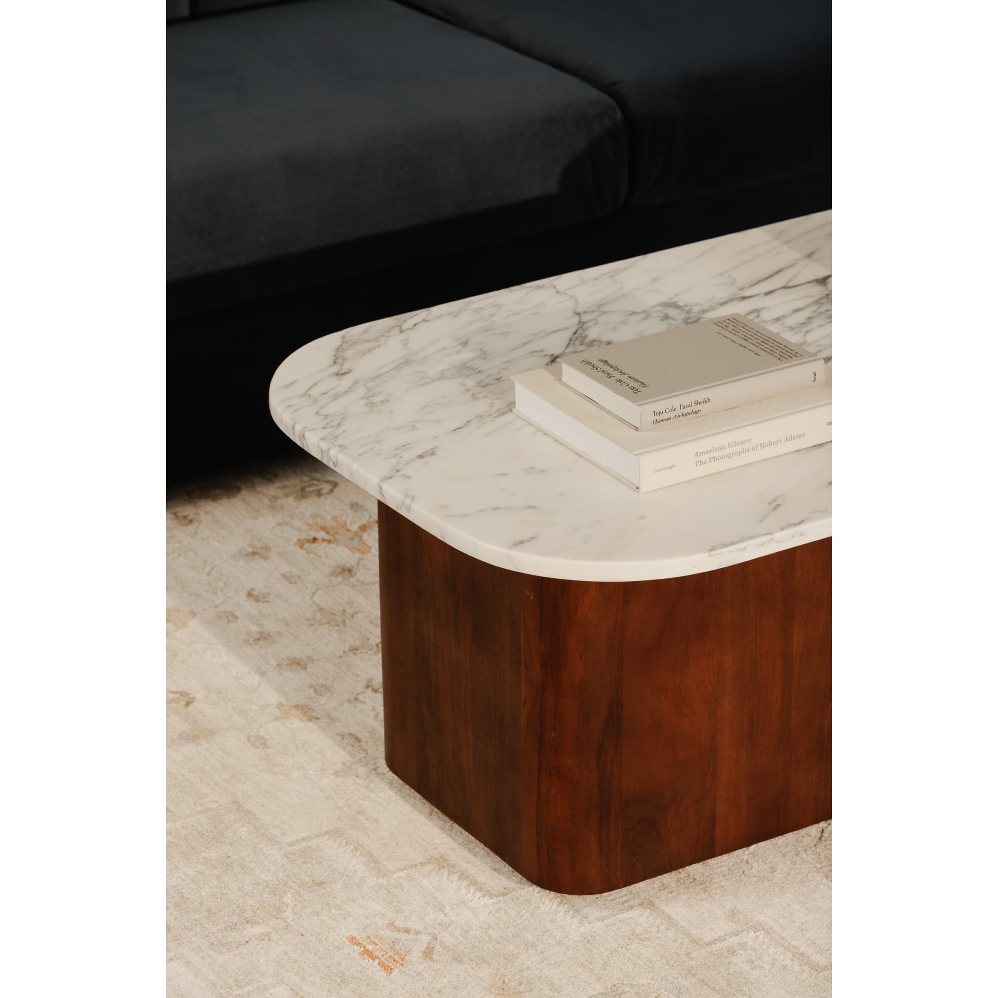 Moe's Home Collection Dash Coffee Table with White Calcatta Marble