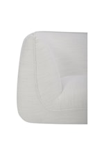 Moe's Home Collection Zeppelin Contemporary Stone White Ottoman 