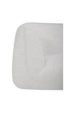 Moe's Home Collection Zeppelin Contemporary Stone White Slipper Chair