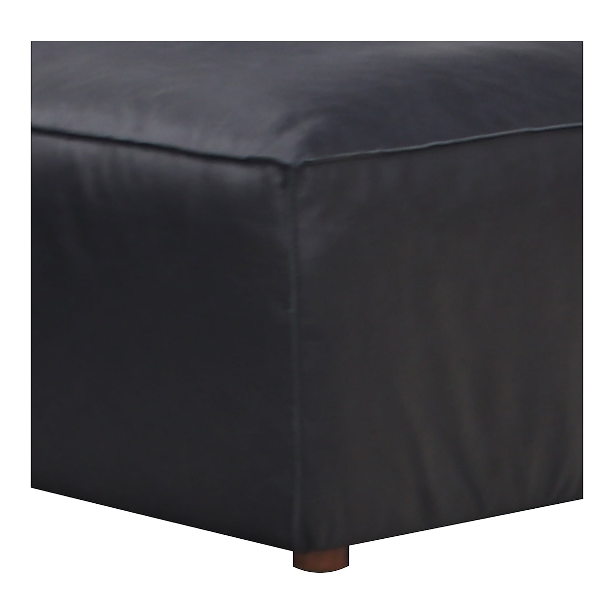 Moe's Home Collection Form Leather Ottoman