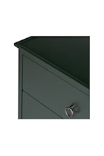 Moe's Home Collection Reagan Contemporary 2-Drawer Nightstand with Knock Style Handles