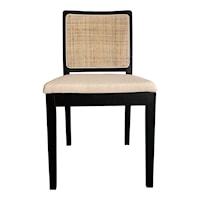 Contemporary Rattan Back Dining Chair 