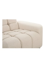 Moe's Home Collection Roman Contemporary Sofa Sectional with Square Tufting