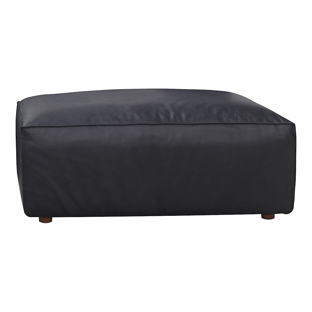 Moe's Home Collection Form Leather Ottoman