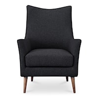 Transitional Accent Chair with Flared Arms