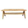 Moe's Home Collection Takashi Solid Elm Natural Bench