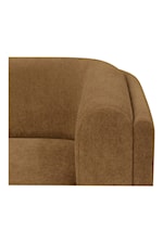 Moe's Home Collection Alora Contemporary Two-Seat Fabric Sofa with Removable Cushions