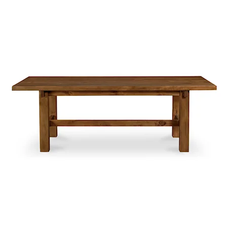 Rustic 88" Solid Pine Dining Table