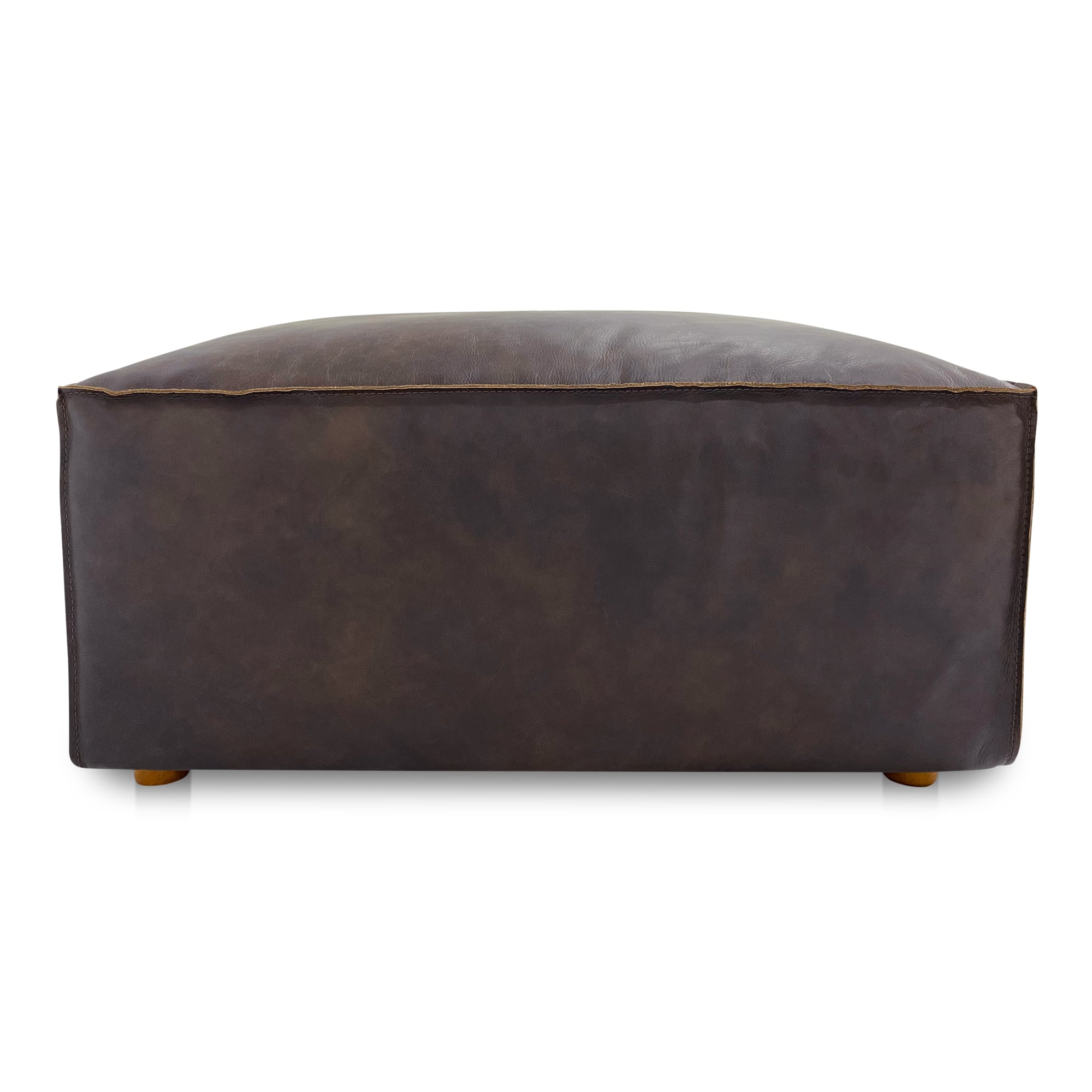 Moe's Home Collection Form Leather Ottoman