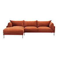 Contemporary Sectional Sofa with Left Facing Chaise