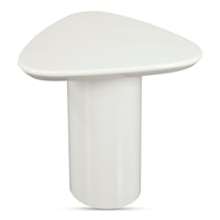 Contemporary White Accent Table