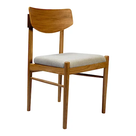 Contemporary Dining Chair with Upholstered Seat