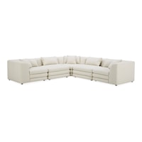 Contemporary 5-Piece L-Shaped Sectional Sofa