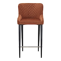 Transitional Upholstered Counter Stool