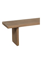 Moe's Home Collection Koshi Rustic Solid Oak Rectangular Dining Bench