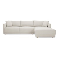 Contemporary Sectional Sofa with Right Chaise