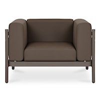 Contemporary Lounge Chair with Tuxedo Arms
