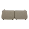 Moe's Home Collection Zeppelin 3-Piece Speckled Pumice Modular Sectional