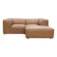 Contemporary Leather 3-Piece Sectional Sofa