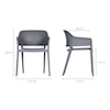 Moe's Home Collection Faro Outdoor Dining Chair