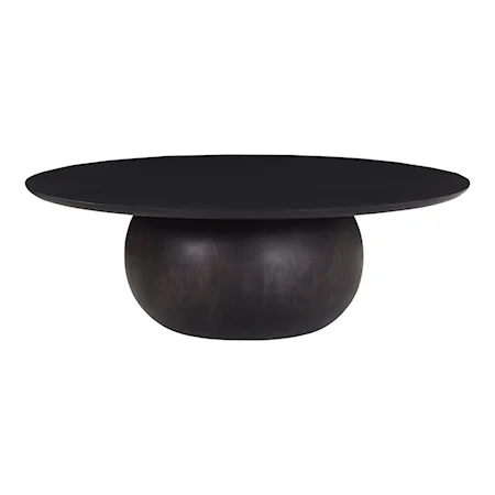 Contemporary Large Blackened Coffee Table