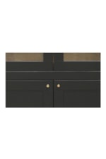 Moe's Home Collection Hannah Transitional Display Cabinet with Simple Bronze Pulls