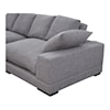 Moe's Home Collection Plunge Grey Sectional with Flip-Style Chaise