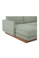 Moe's Home Collection Vernon Transitional Left Chaise Sofa with Plinth Base