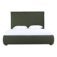 Contemporary Upholstered Tall King Bed