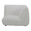 Moe's Home Collection Zeppelin Stone White Corner Chair