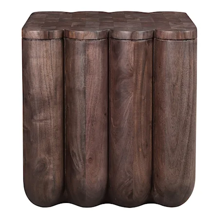Contemporary Acacia Wood Accent Table