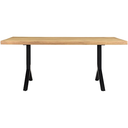 Solid Mango Wood Natural Dining Table