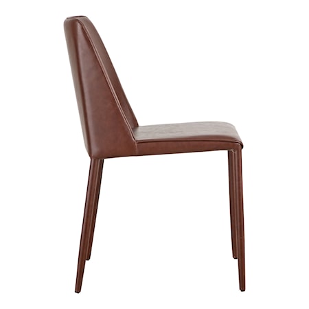 Smoked Cherry Vegan Leather Dining Chair