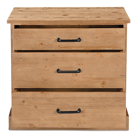 3-Drawer Nightstand