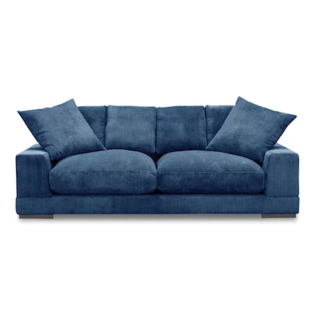 Contemporary 3-Seat Sofa with Protective Leg Glides