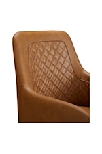 Moe's Home Collection Cantata Contemporary Quilted Faux Leather Dining Chair