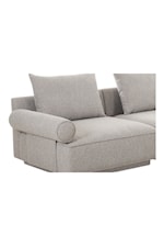 Moe's Home Collection Rosello Contemporary Sofa with Rolled Arms