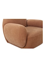 Moe's Home Collection Hazel Contemporary Lounge Chair with Curved Arms