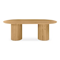 Contemporary Oval Dining Table