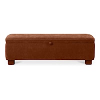 Contemporary Upholstered Storage Bench