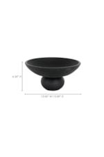 Moe's Home Collection Asha Asha Decorative Bowl Black Terracotta